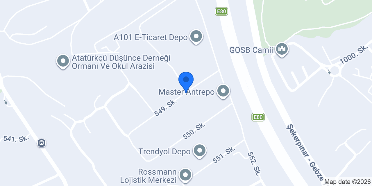 Gebze Ucuz Depo konumu