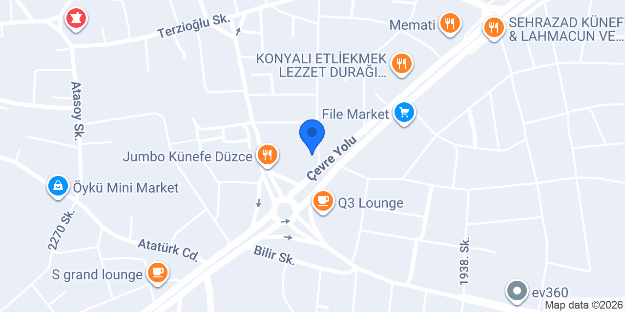Düzce Börekcisi ve Bistro konumu
