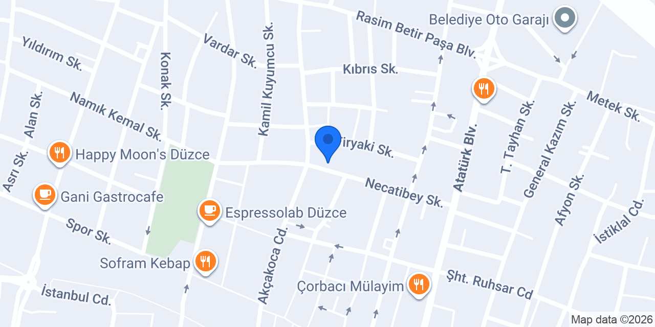 Düzce Mimoza Çiçekçilik konumu