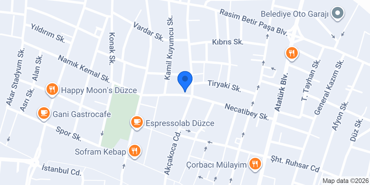 Coşkuner Mimarlık konumu