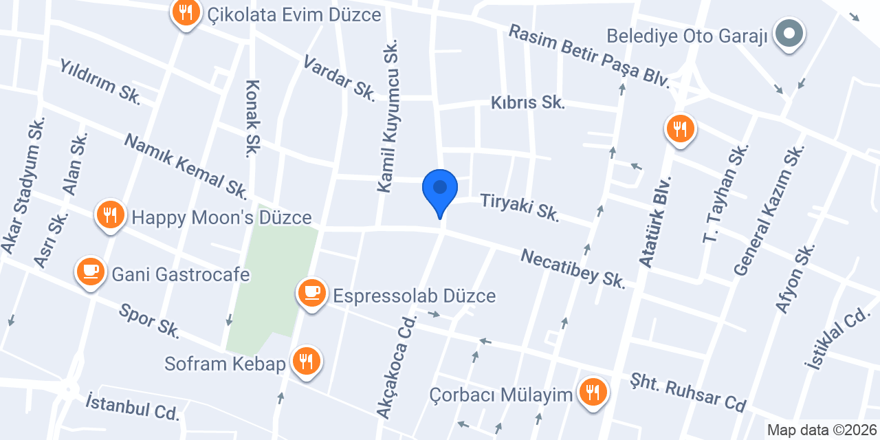 Gül Terzi ve Giyim konumu