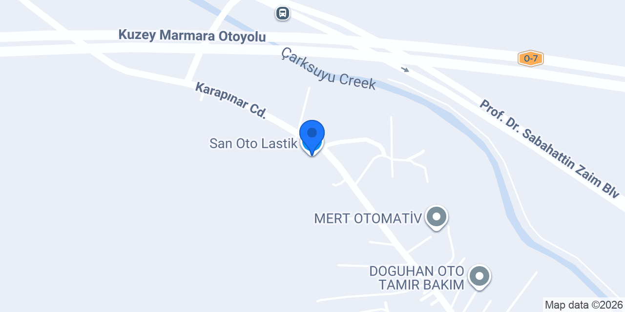 San Oto Lastik konumu
