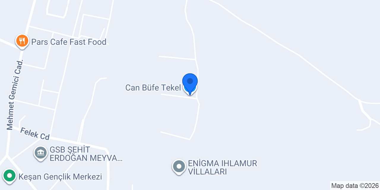 Can Büfe Tekel konumu