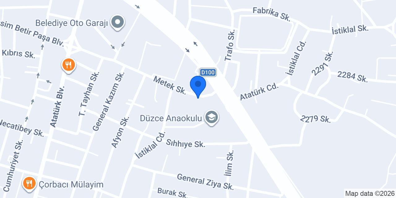 Düzce Oluk konumu