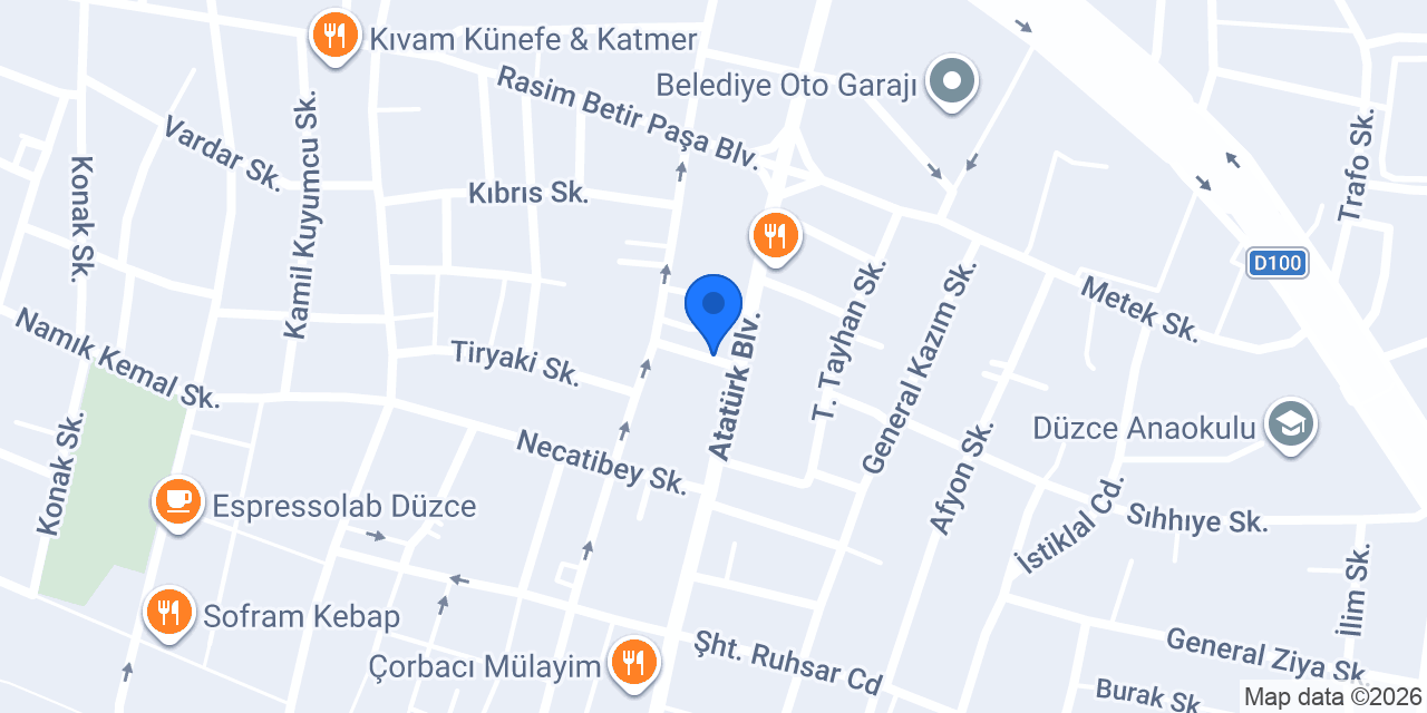Düzce SRC Merkezi konumu