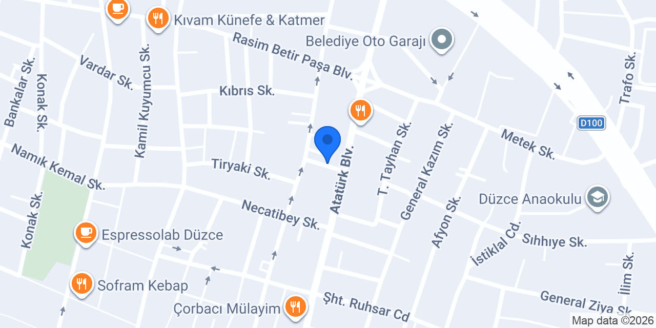 Duzce'nin En iyi Masaj Salonu konumu
