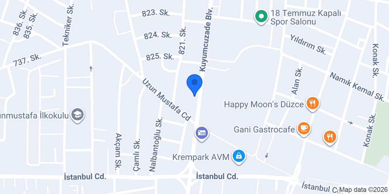 Ekleristan Düzce konumu