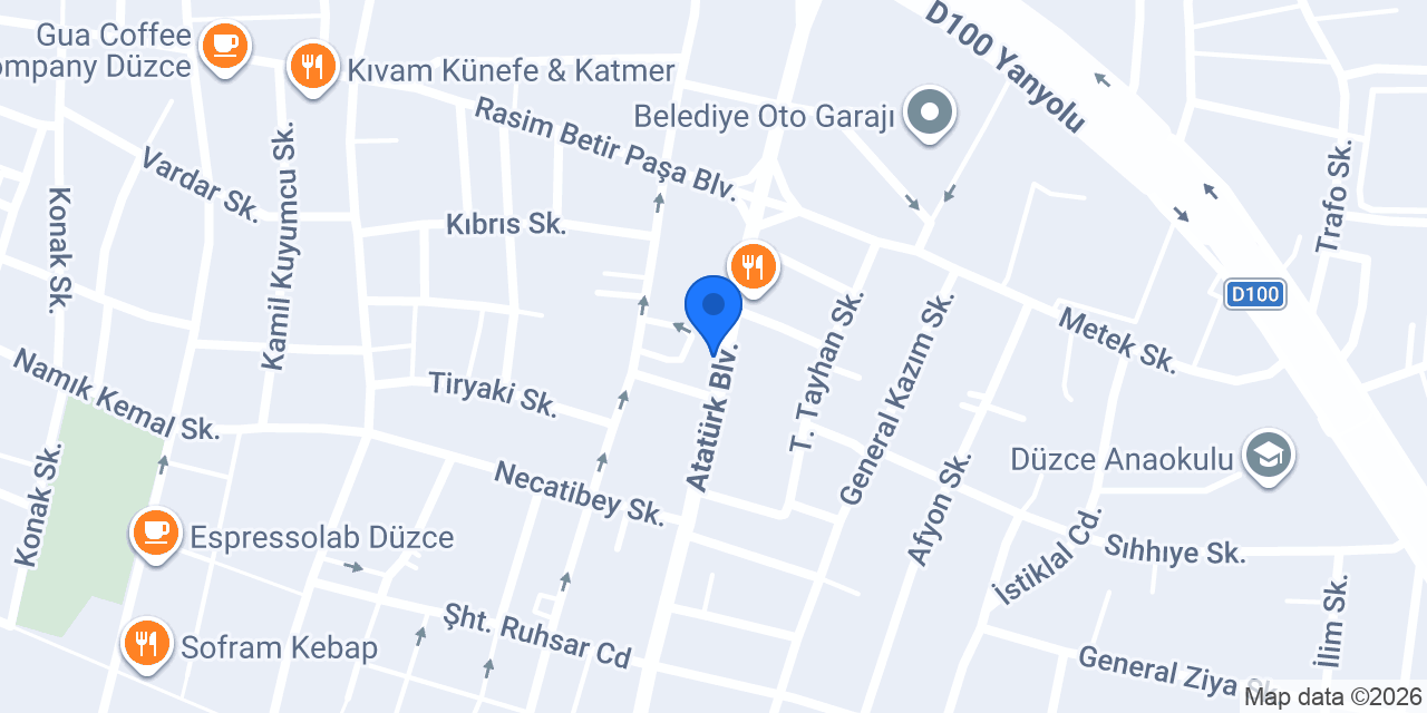 Çetinkaya Perde konumu