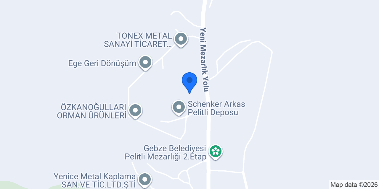 Erkoplas Ltd. Şti. konumu