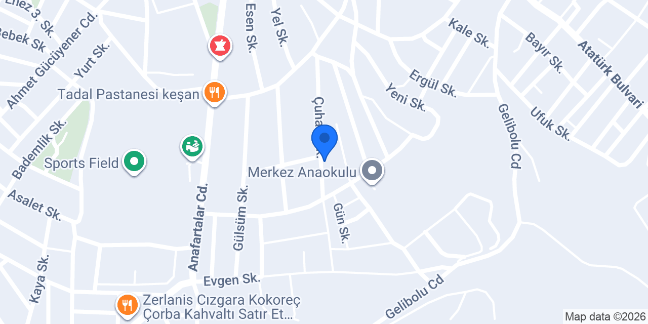 Yenimuhacir İlköğretim Okulu konumu