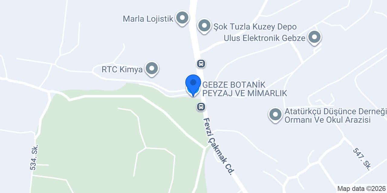 GEBZE BOTANİK PEYZAJ VE MİMARLIK konumu