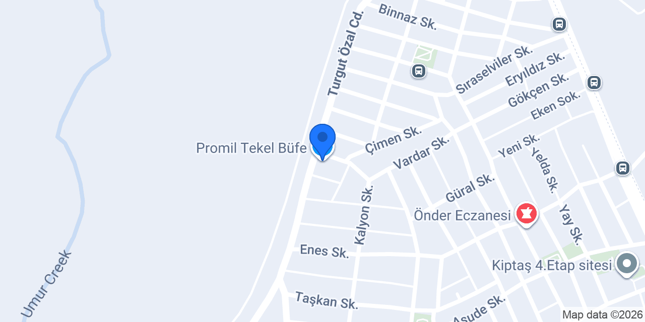 Promil Tekel Büfe konumu