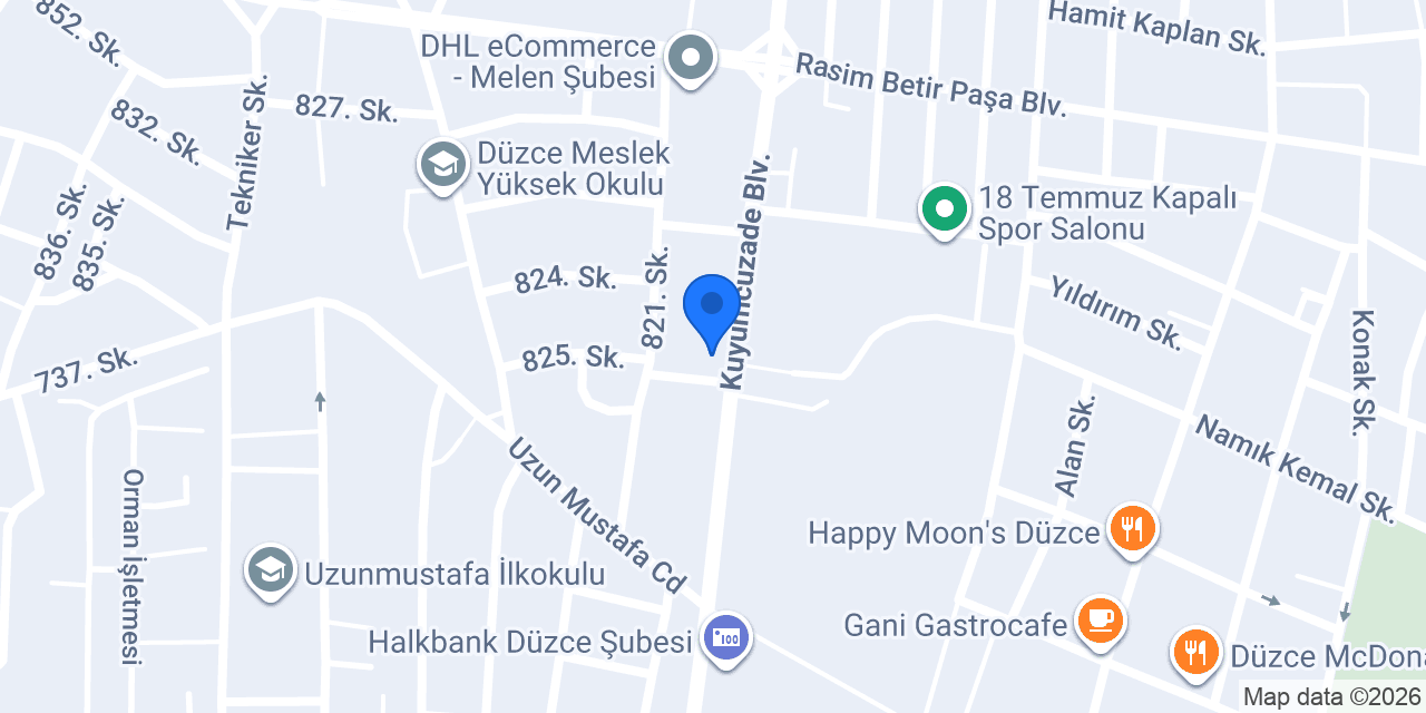 Diş Hekimi Tolga Çekiç konumu