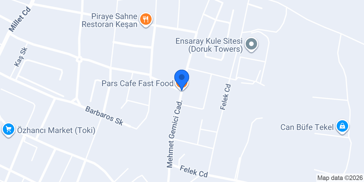 Pars Cafe Fast Food konumu