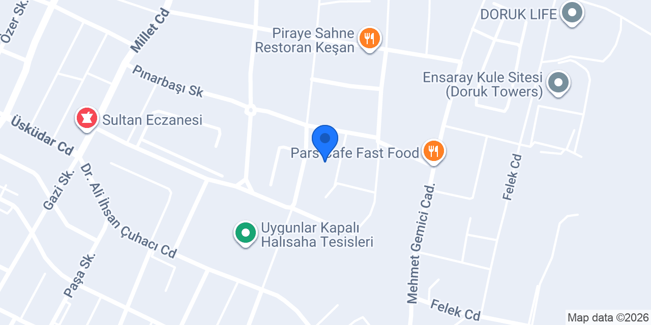 NEVZAT KAHRAMAN KOLEJİ konumu