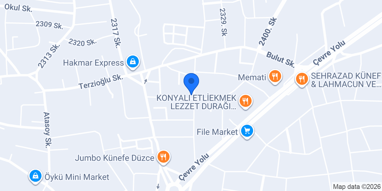 Özel Düzce Deha Anaokulu konumu