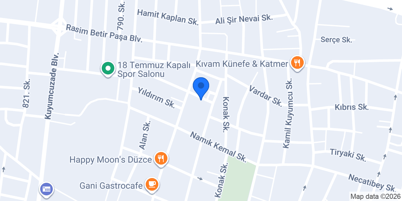 Öz Halı Mobilya konumu