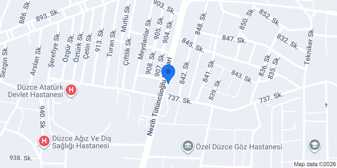 Alişan İş Elbiseleri - Düzce Şubesi konumu