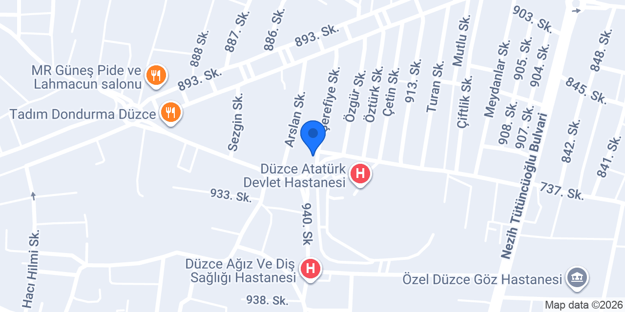 Hastane taksi konumu