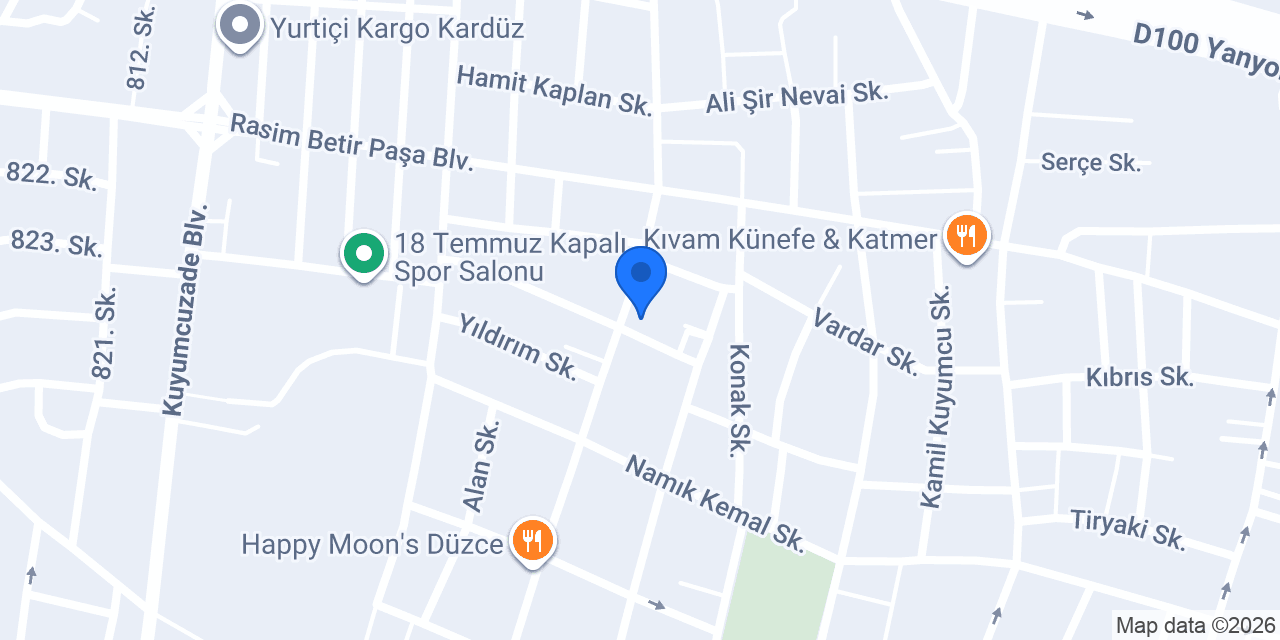 Otel Düzce Sürur & SPA konumu