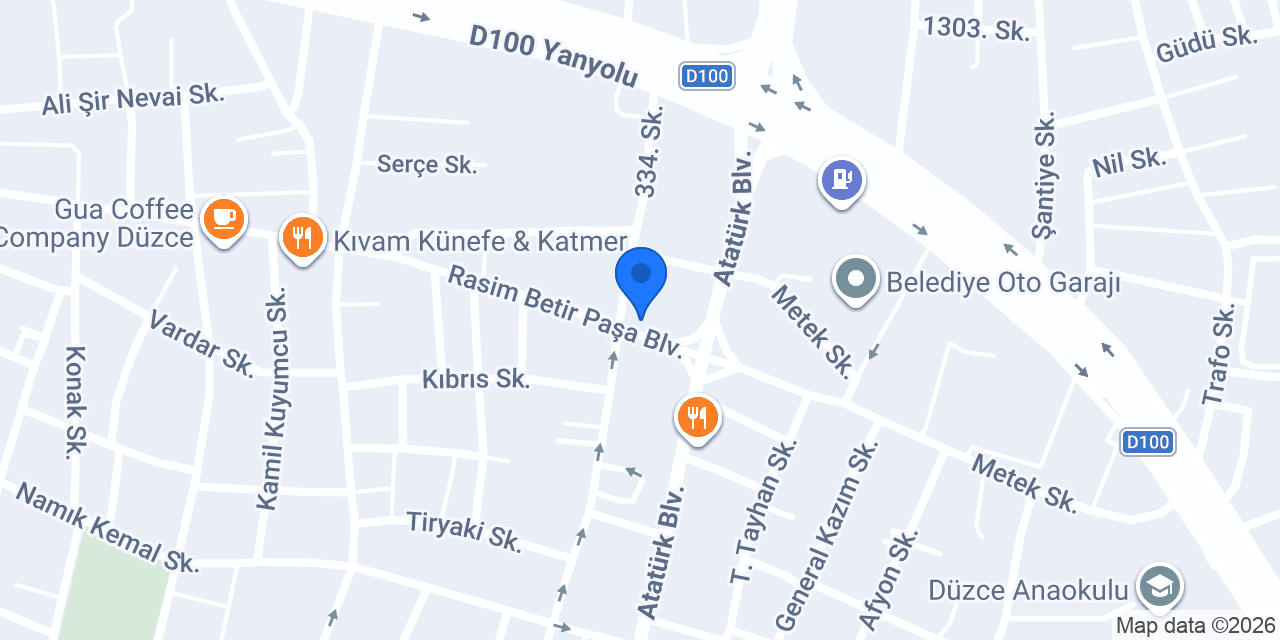 American Life Düzce konumu