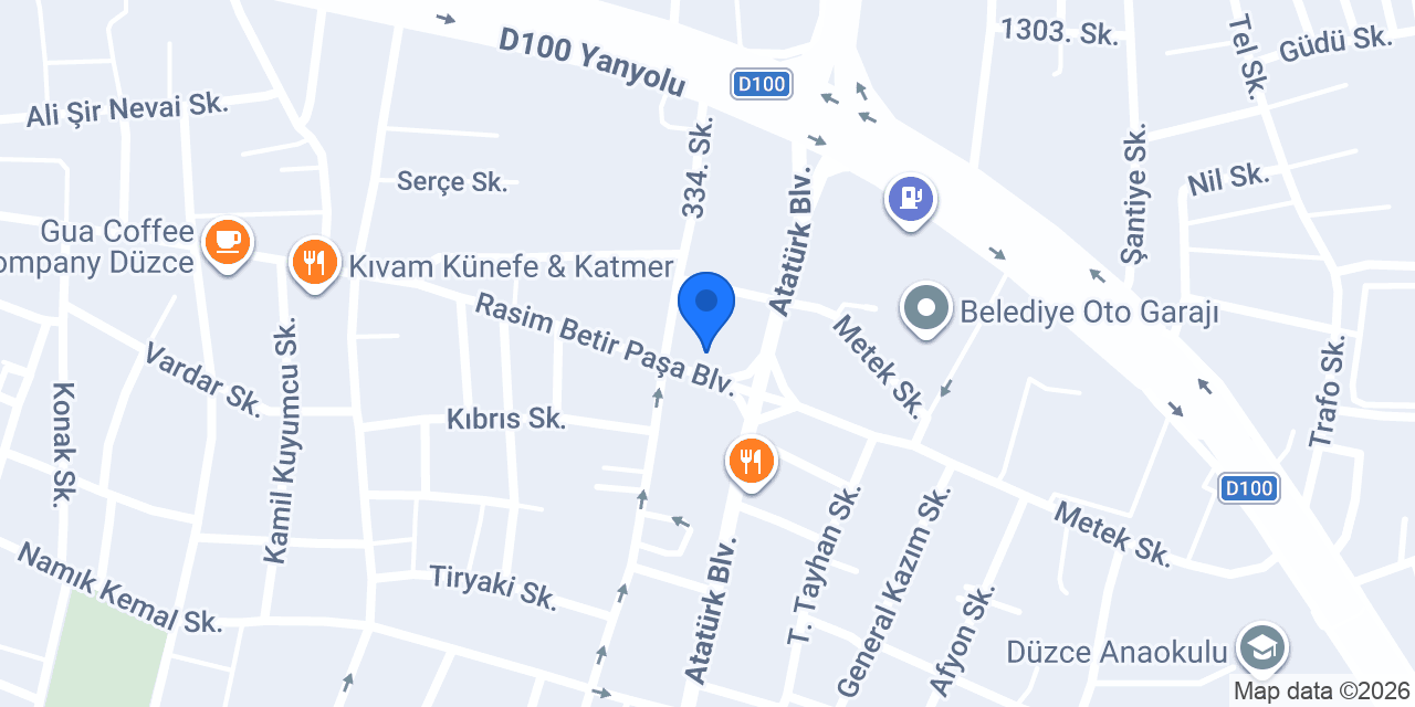 Düzce British Language Center konumu