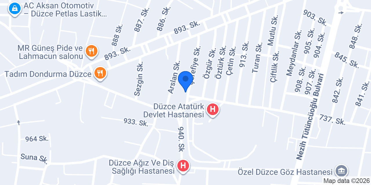 DÜZCE ATLAS MOBİLYA konumu