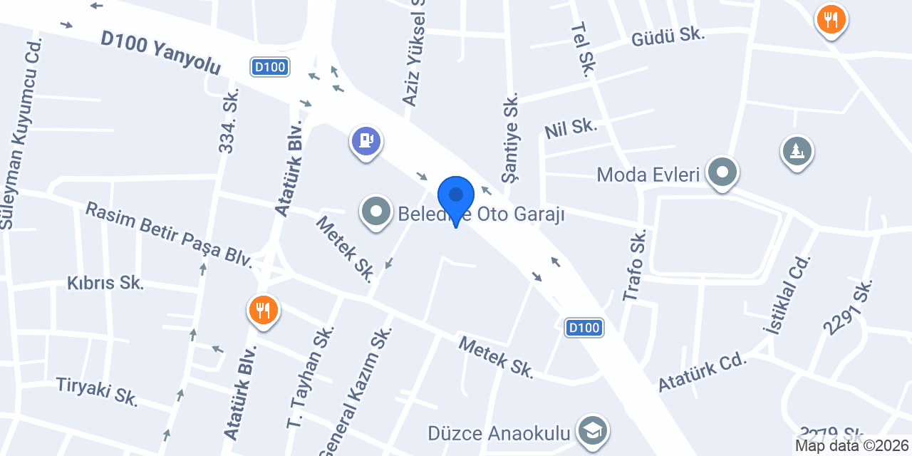 Arya Yapı Design konumu