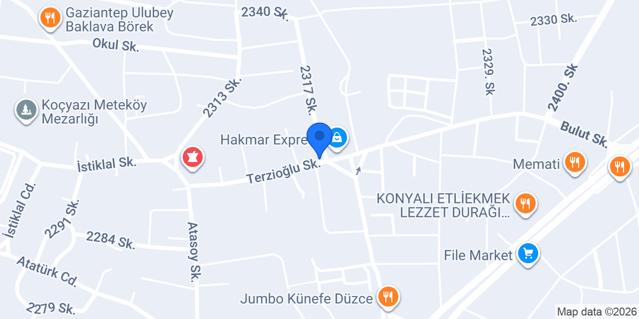 MERT OTOMOTİV DÜZCE konumu