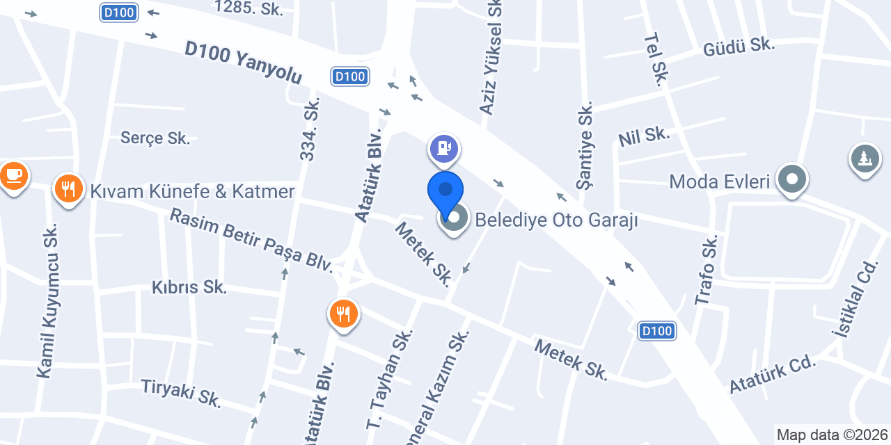 Düzce İtfaiyesi konumu