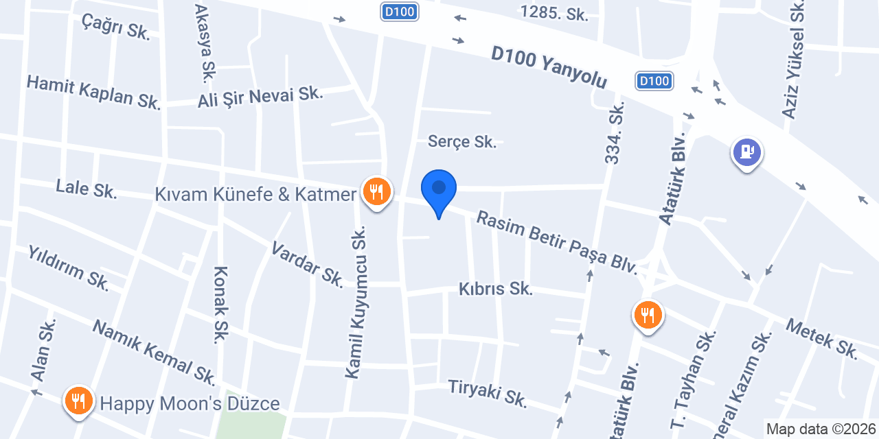 Düzce Veteriner Tıp Merkezi konumu