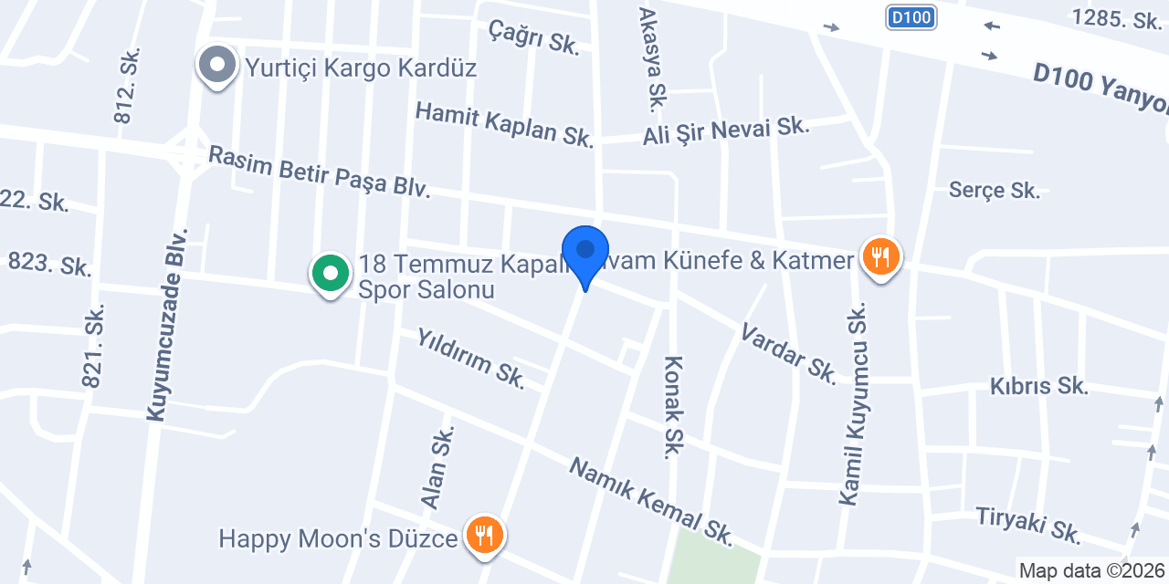 Çikolata Evim Düzce konumu