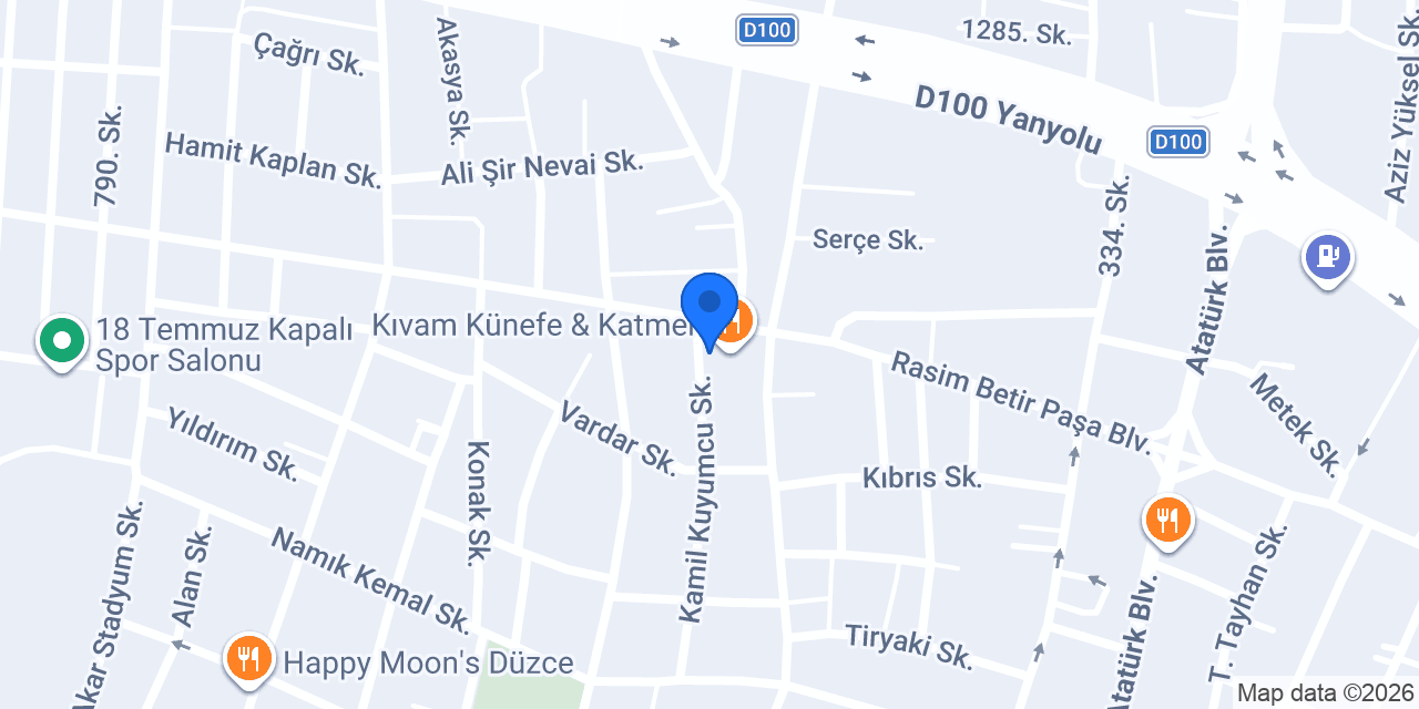 Düzce Doruk masaj salonu konumu