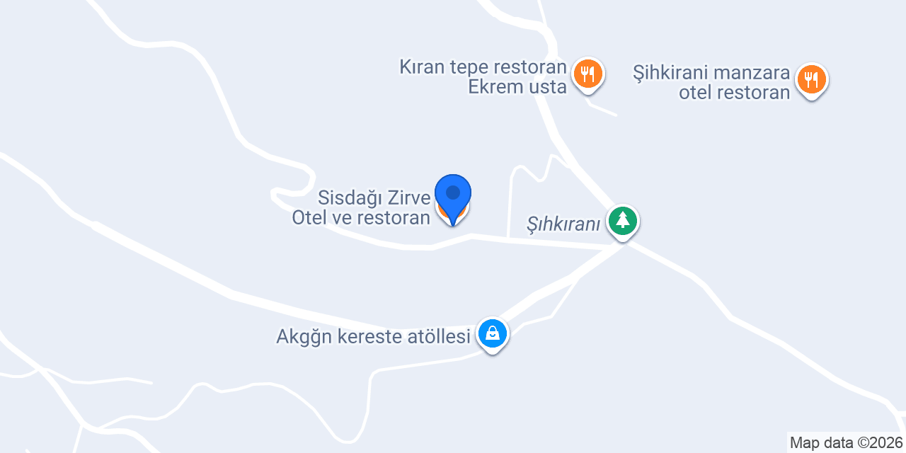 Sisdagi Zirve Otel konumu
