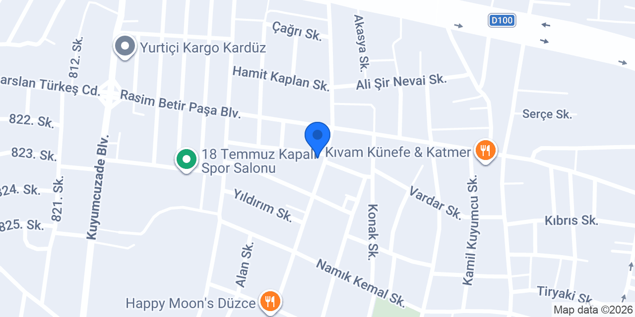 Düzce 8. Noterliği konumu