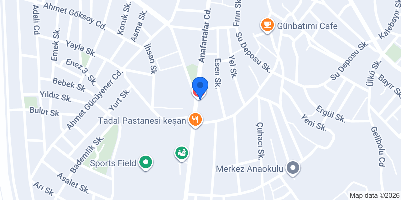 Merkez Eczanesi Keşan konumu