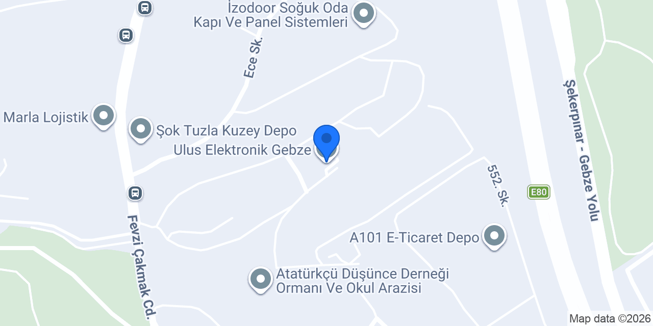 Ulus Elektronik Gebze konumu