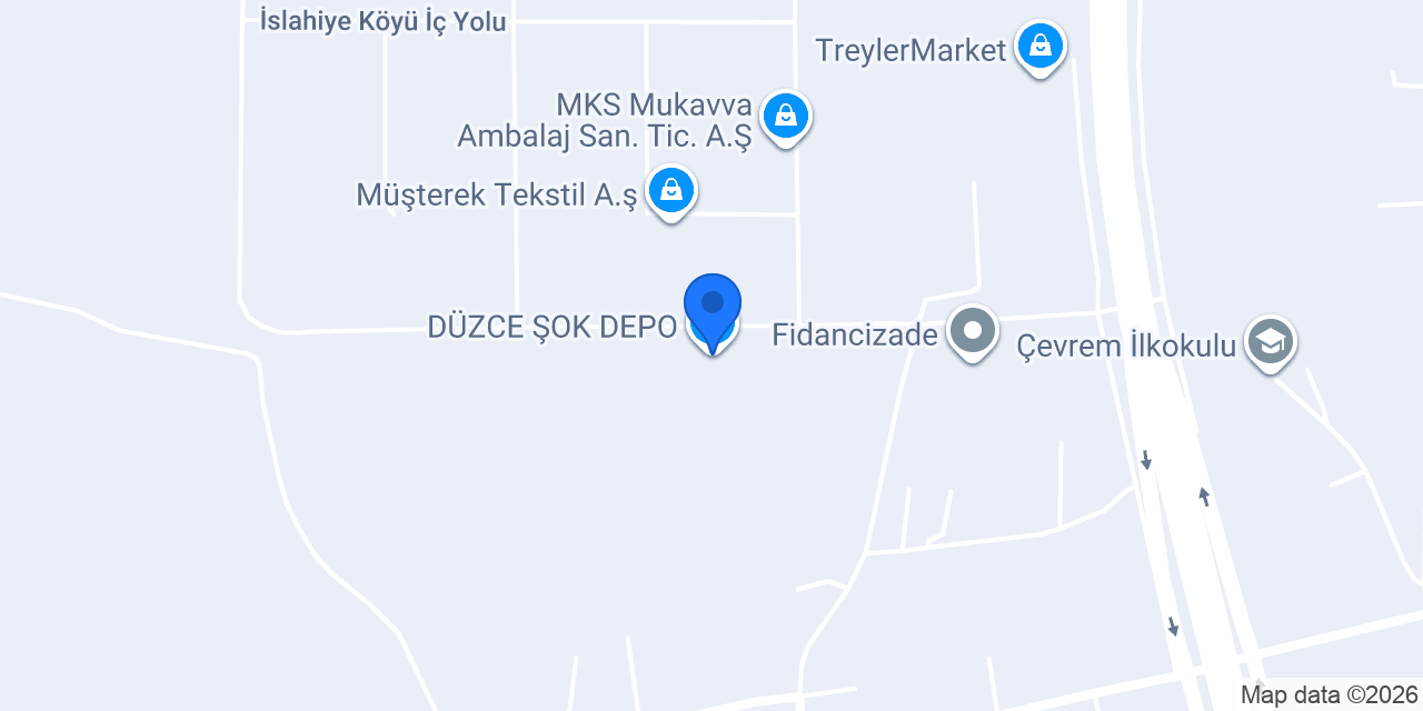 DÜZCE ŞOK DEPO konumu