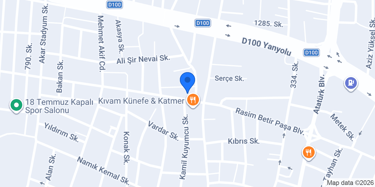 Diş Hekimi Elif Kılıçoğlu konumu