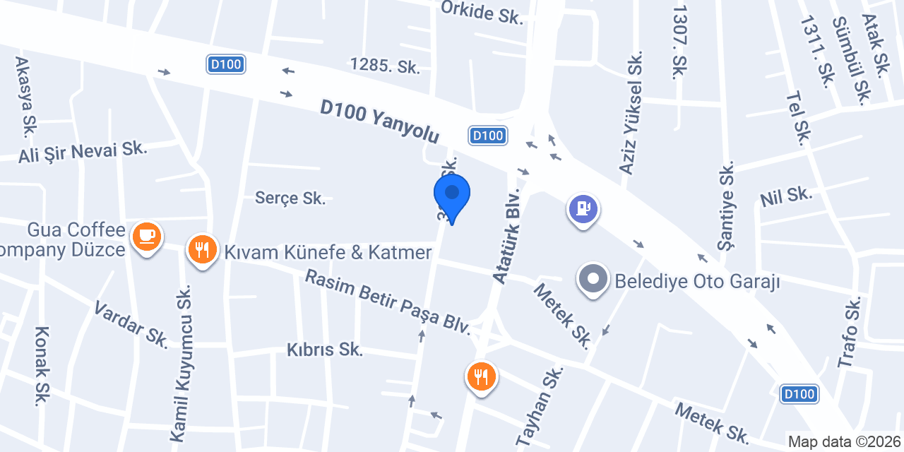 OZERLER OTOMOTİV konumu