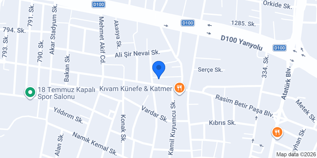 Diyetisyen Zeynep Şevval Çelikarslan konumu