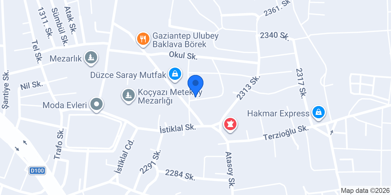 Aziziye İlköğretim Okulu konumu