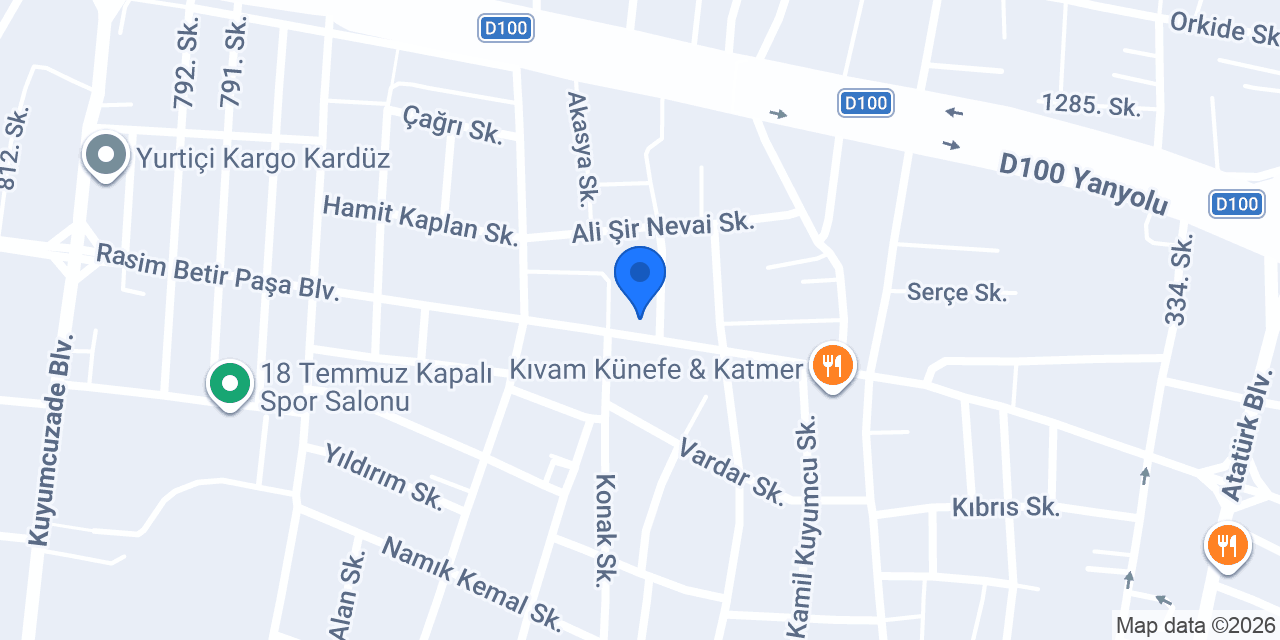 Hanzade Baklava konumu