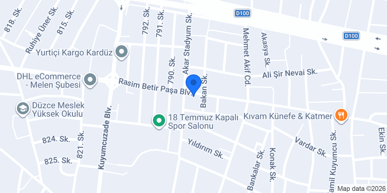 Tencere Kapak Düzce konumu