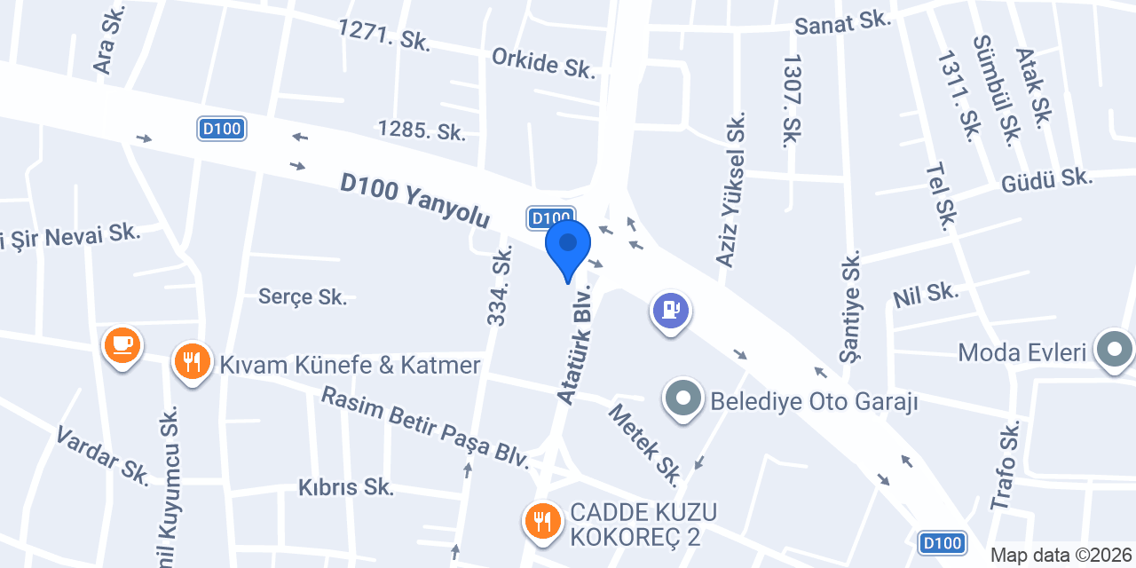 Akabe Mobilya konumu