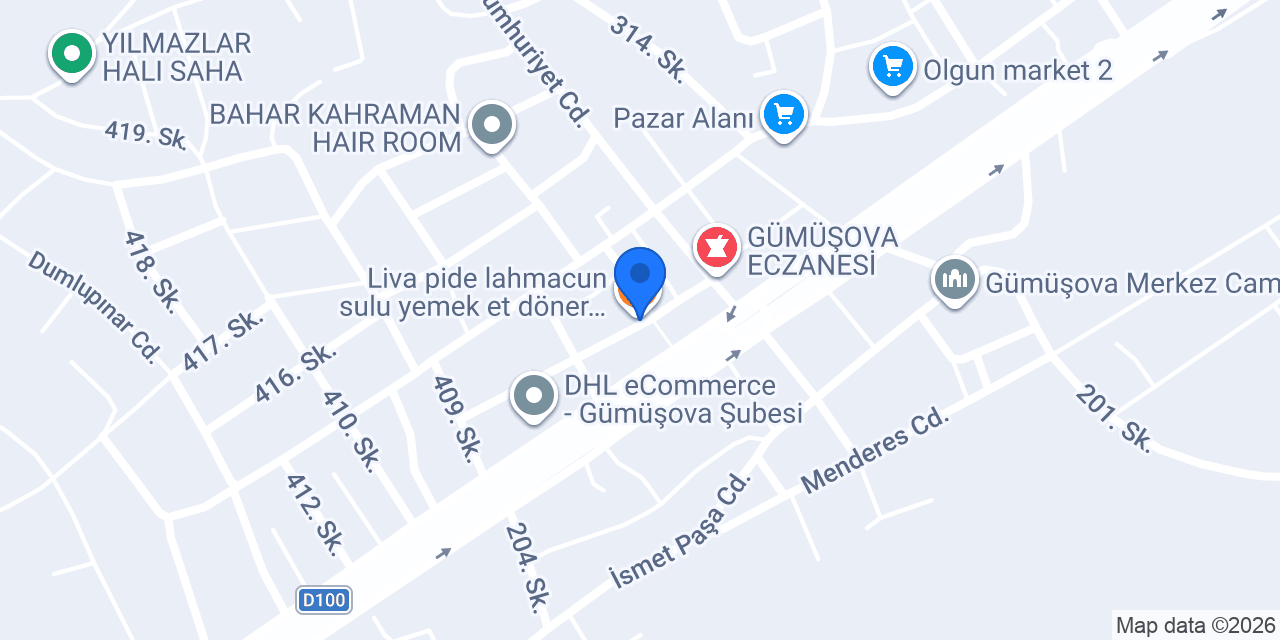 GÜMÜŞOVA AKBULUT KUYUMCULUK konumu
