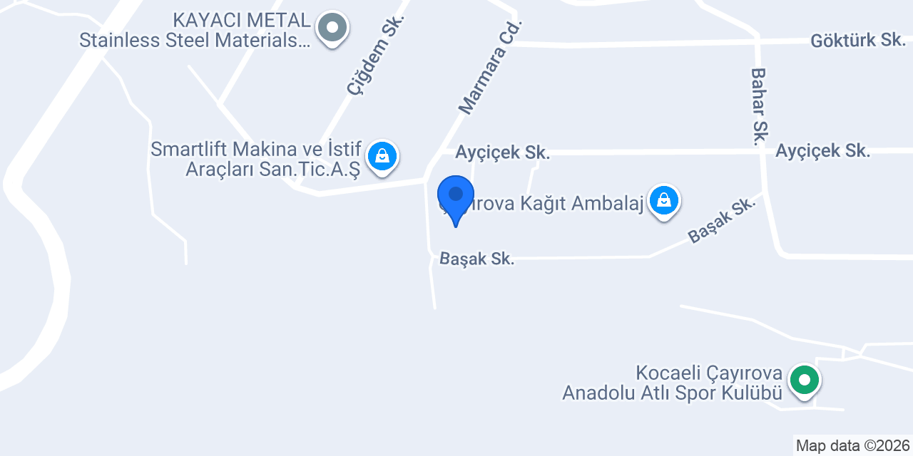 VSB VİNÇ SERVİS BAKIM A.Ş konumu