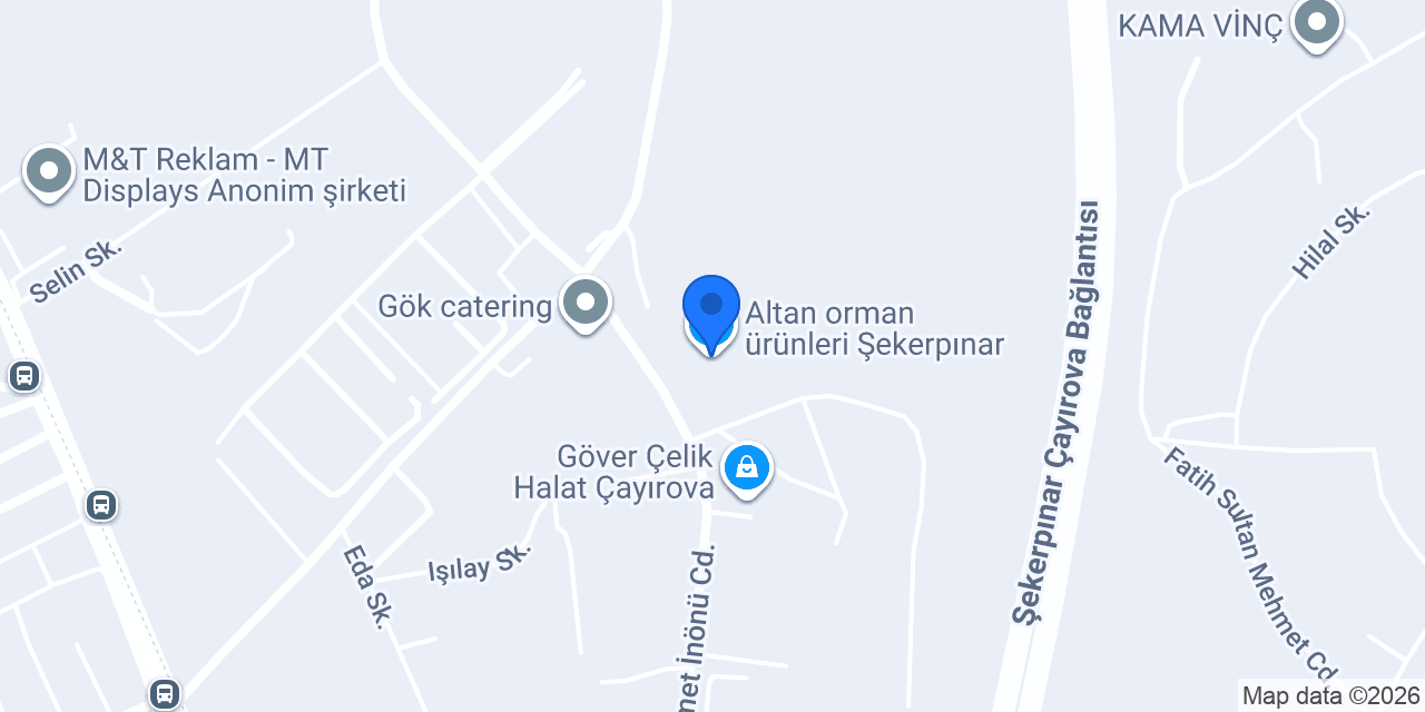 Altan orman ürünleri Şekerpınar konumu