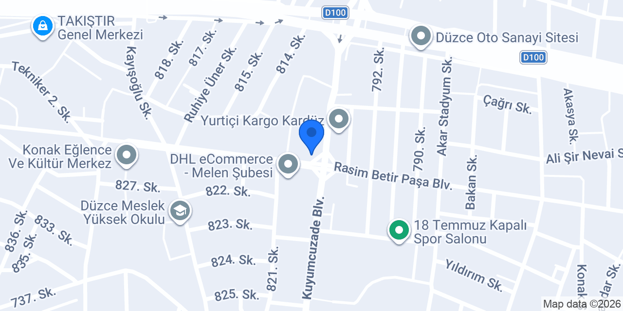 VakıfBank Düzce Bulvar Şubesi konumu