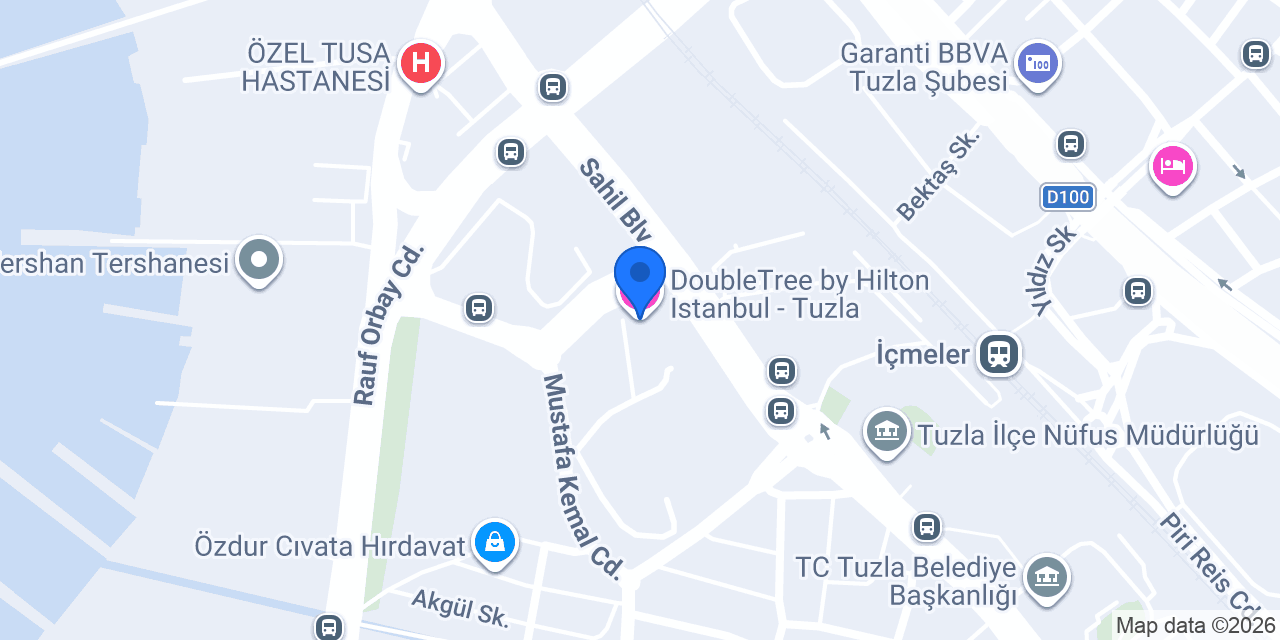 DoubleTree by Hilton Istanbul - Tuzla konumu